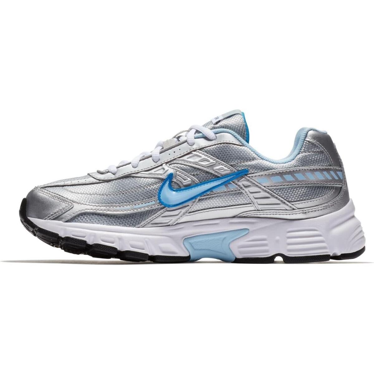 Nike Women`s Initiator Running Shoe 394053-001 White Silver/blue Cherry - White Silver/Blue