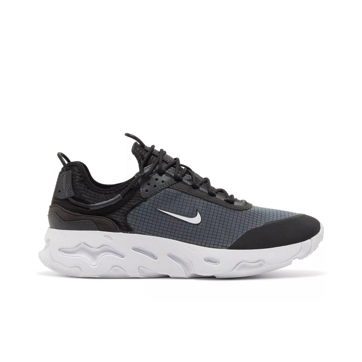 Nike Mens React Live Run Running Shoes CV1772 003 - BLACK/WHITE DKSMOKE GREY