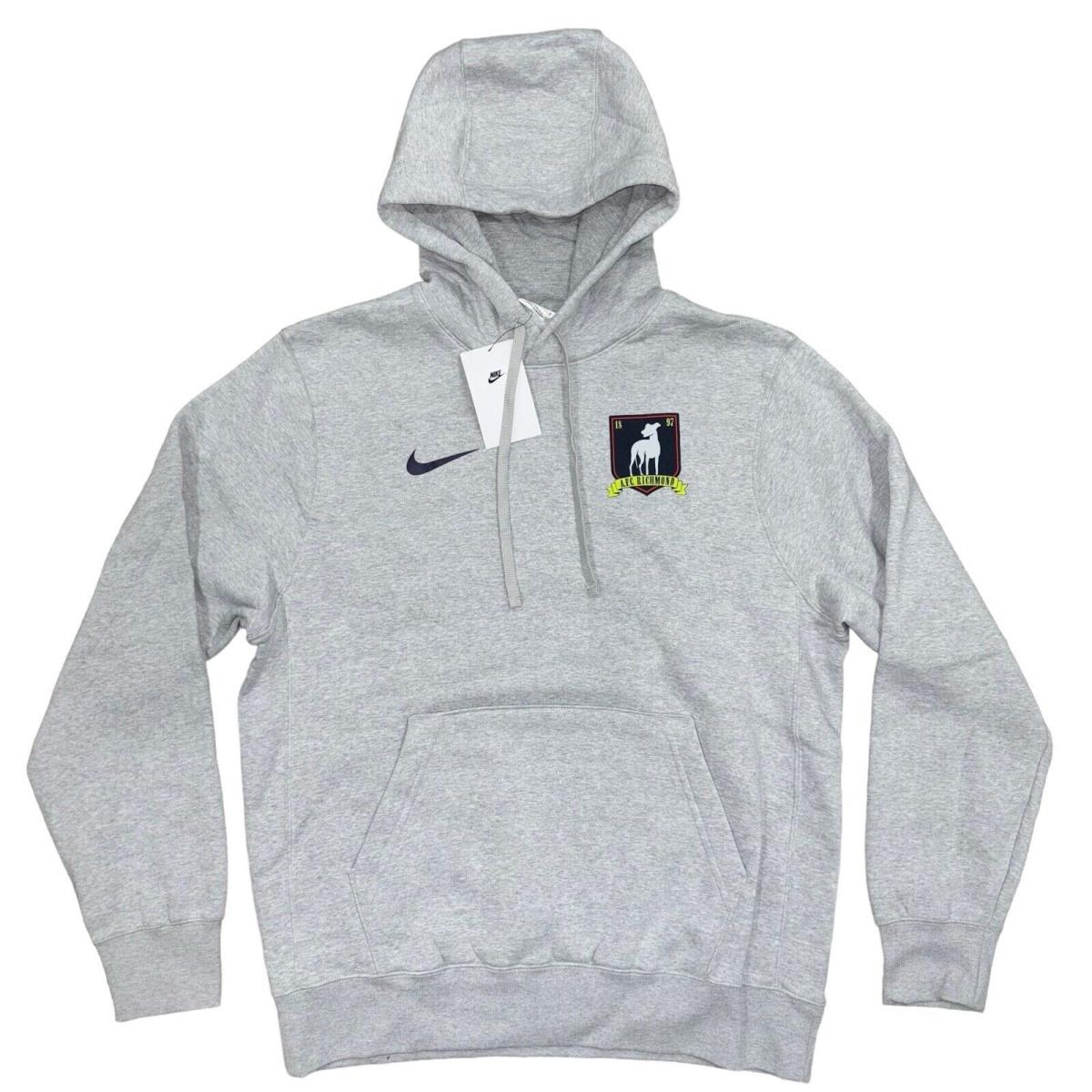 Nike Afc Richmond Ted Lasso Gray Hoodie Sweatshirt Size Large FB9973-063