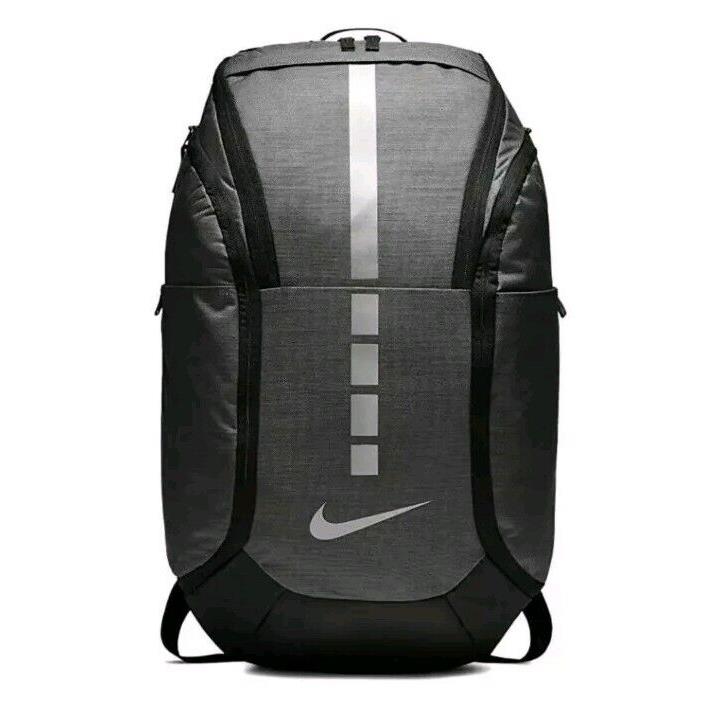 Nike Unisex Hoops Elite Unisex Pro Basketball Backpack- Dark Grey/ Black/ Silver