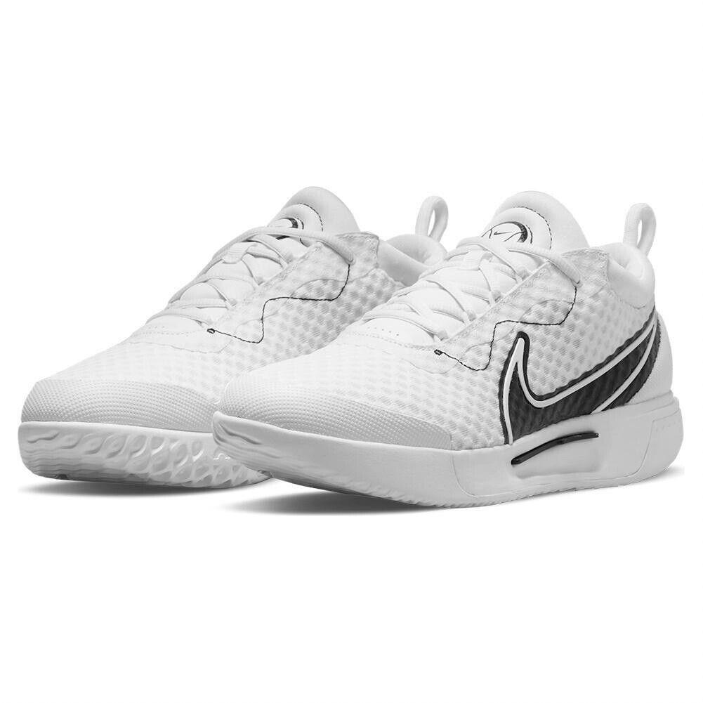 Nike Court Zoom Pro Men`s Hard Court Tennis Shoes 11.5 DH0618-100 White/black - White