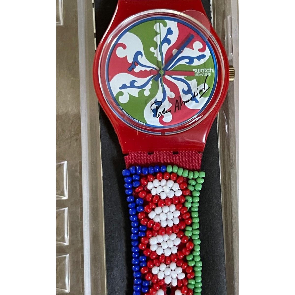 Vtg Swatch Bead GZ142 100 Years Of Cinema Pedro Almodovar 1994 Swiss Made