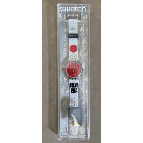 Vtg Swatch Slz 100 - Tokyo 1964 Olympics- Tokyo 1964 Band - Musicall