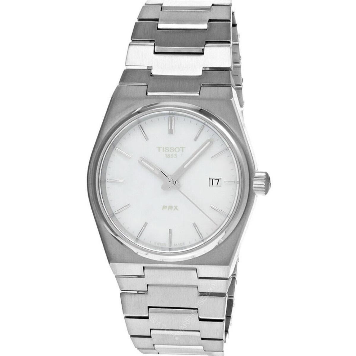 Tissot Prx Quartz 35MM SS White Mop Dial Unisex Watch T137.210.11.111.00