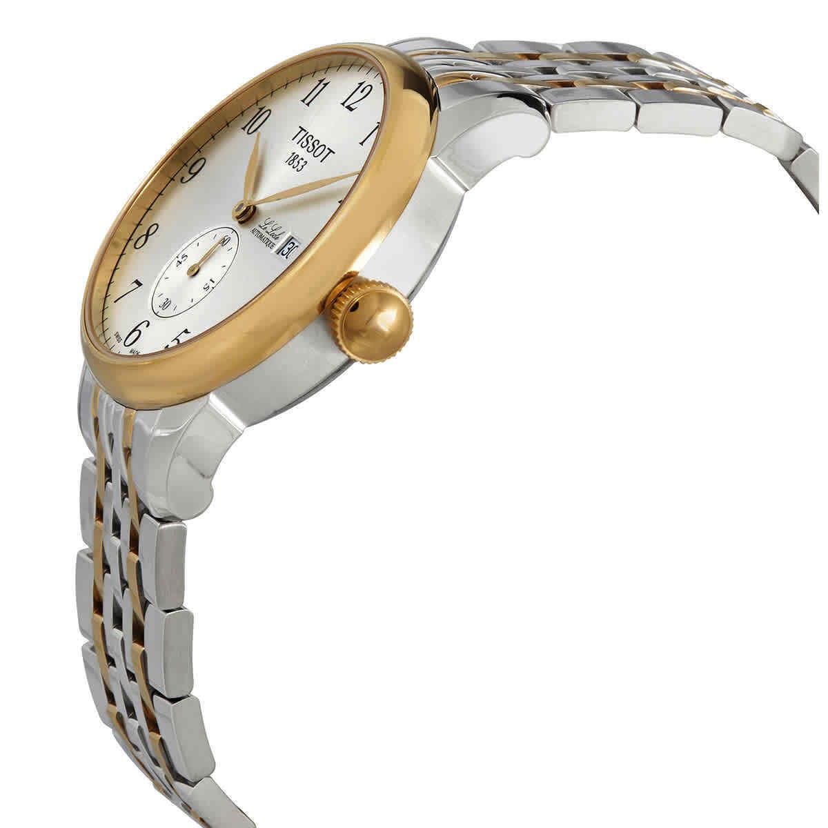 Tissot Le Locle Automatic Silver Dial Men`s Watch T006.428.22.032.00 - Dial: Silver, Band: Silver, Gold, Bezel: Gold