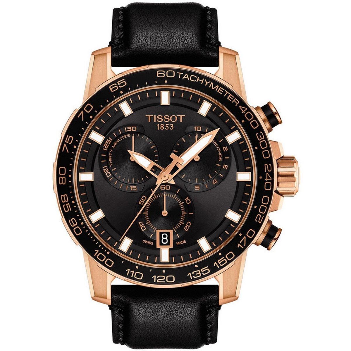 Tissot Supersport Chrono Black Dial Black Strap Men`s Watch T125.617.36.051.00