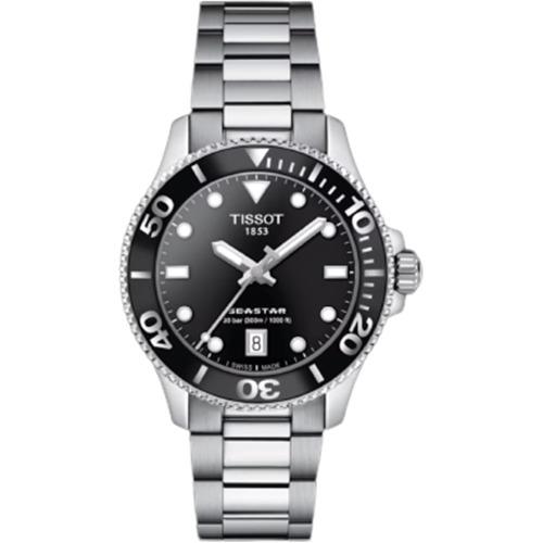 Tissot Seastar 1000 36MM Black Dial Stainless Steel Watch T120.210.11.051.00