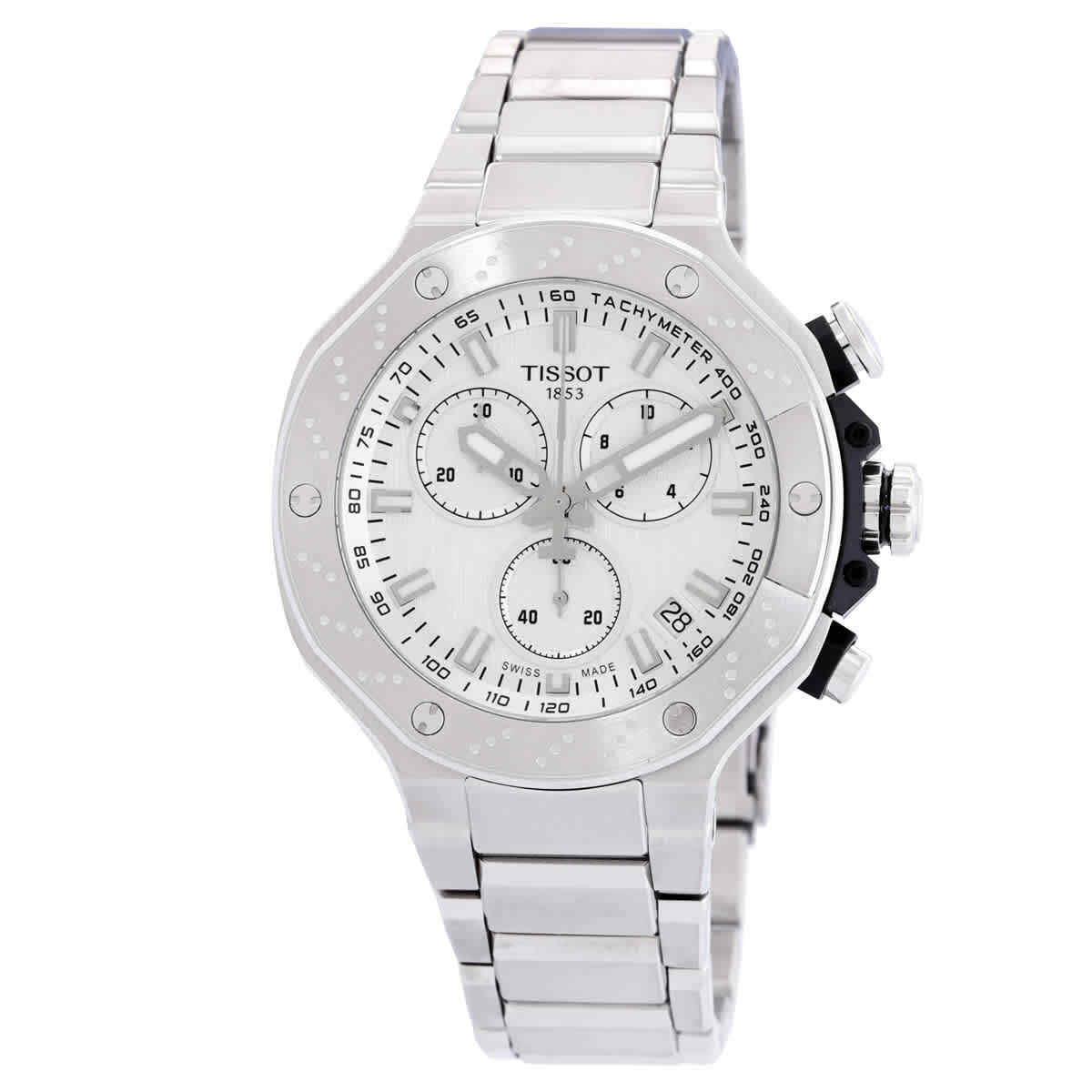 Tissot T-race Chronograph Quartz Silver Dial Men`s Watch T1414171103100