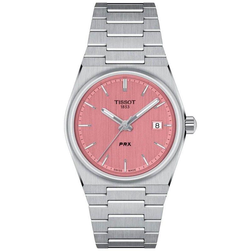 Tissot Prx Pink Dial 35MM Quartz Stainless Unisex Watch T137.210.11.331.00