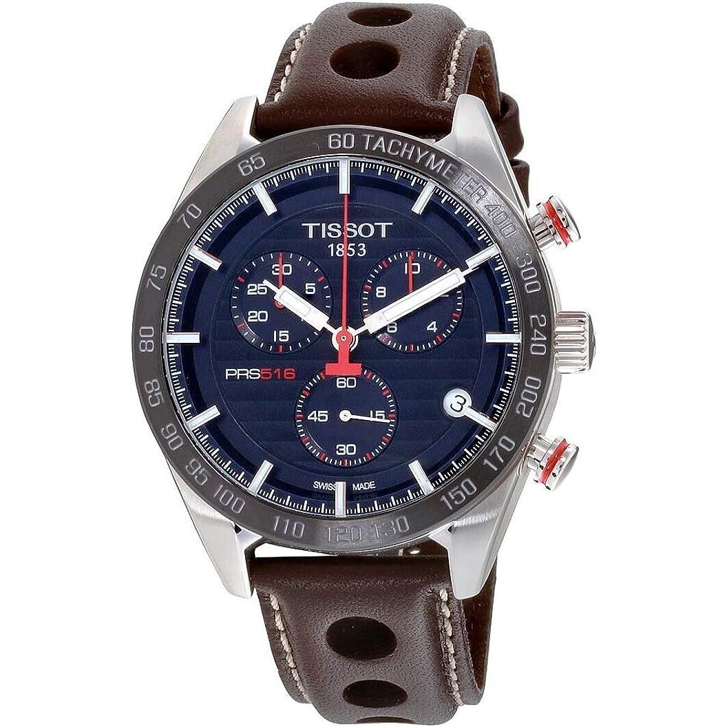 Tissot Prs 516 Chronograph Brown Leathers Band T100.417.16.041.00