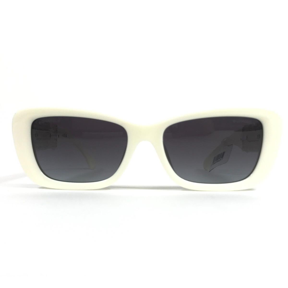 Chanel Sunglasses 5514-A c.1255/S6 White Tweed Gold Chain Asian Fit 53-17-140