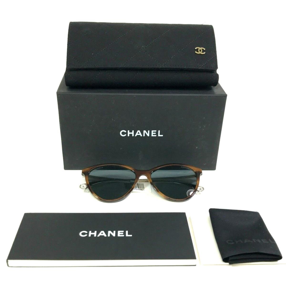 Chanel Sunglasses 5459 c.1698/S4 Silver Tortoise Frames Gray Lenses 54-16-140