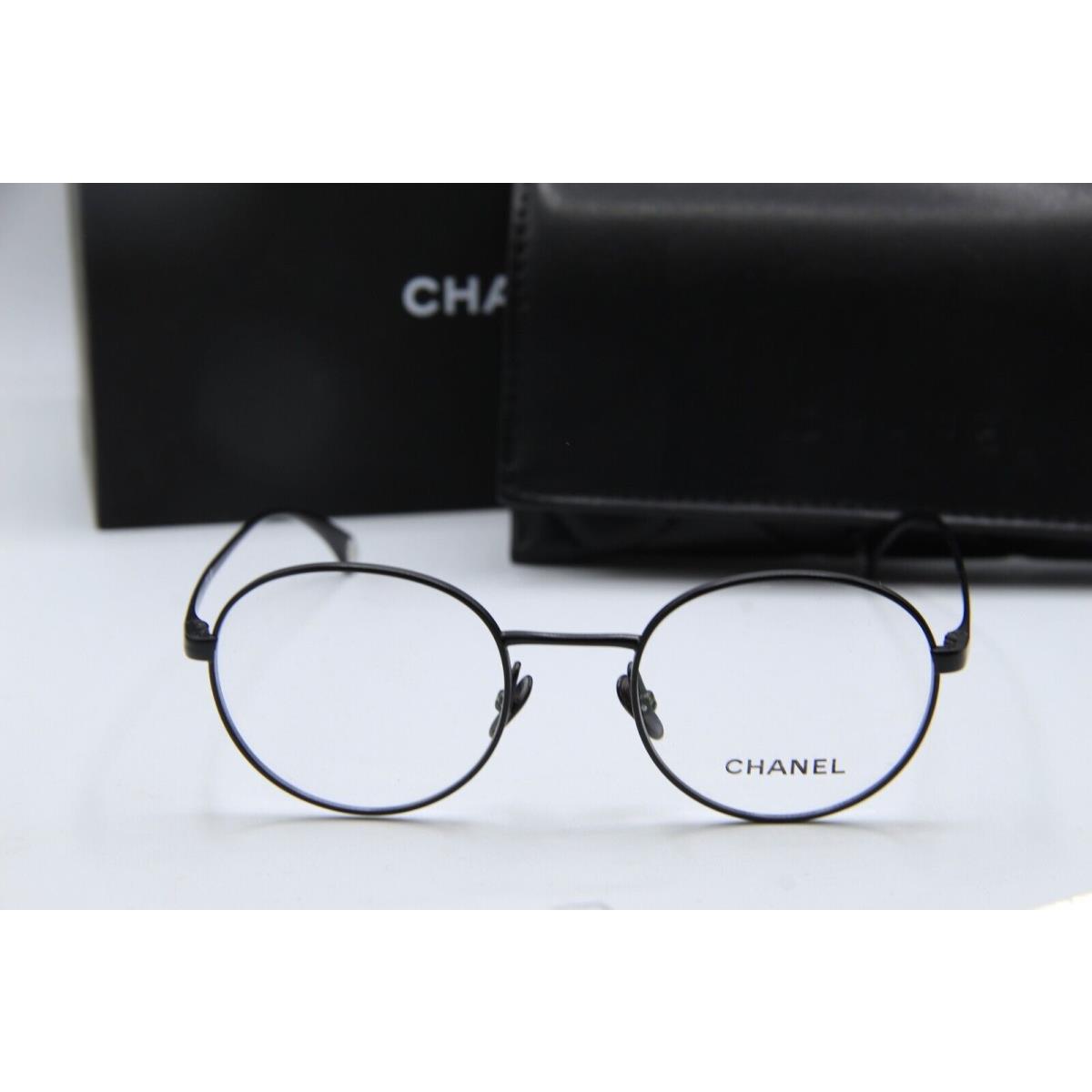 Chanel 2209 C. 101 Black Eyeglasses W/case 47-20