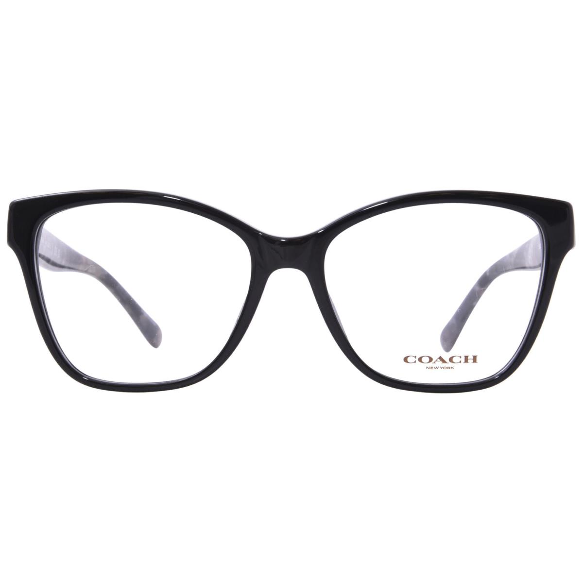 Coach HC6207U 5002 Eyeglasses Women`s Black Full Rim Square Shape 54mm