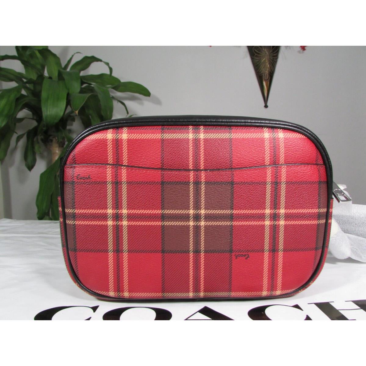 Coach newest CC146 Jamie Camera Crossbody Bag Purse in Tartan Plaid