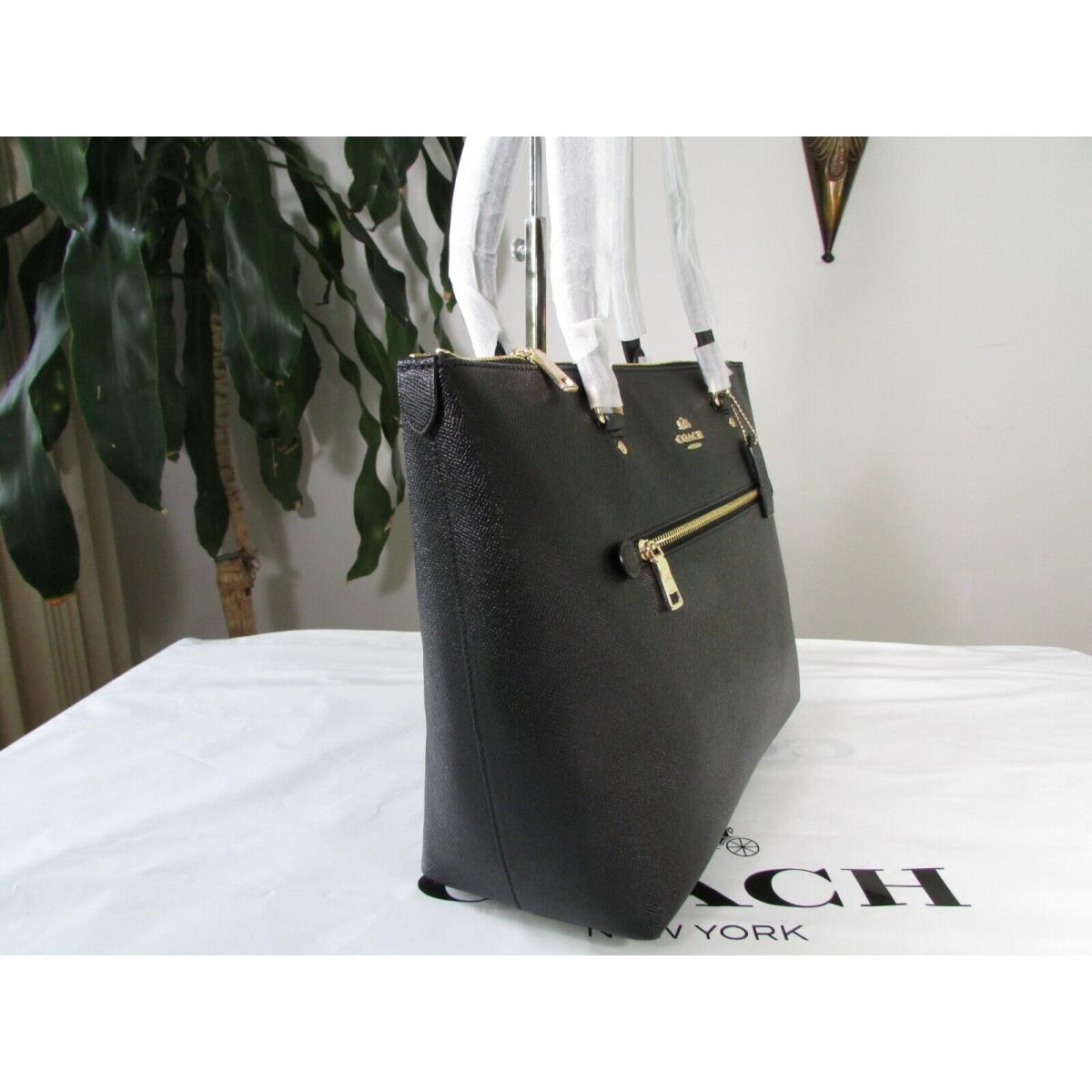 Coach Crossgrain Leather Gallery Tote C4665 Black