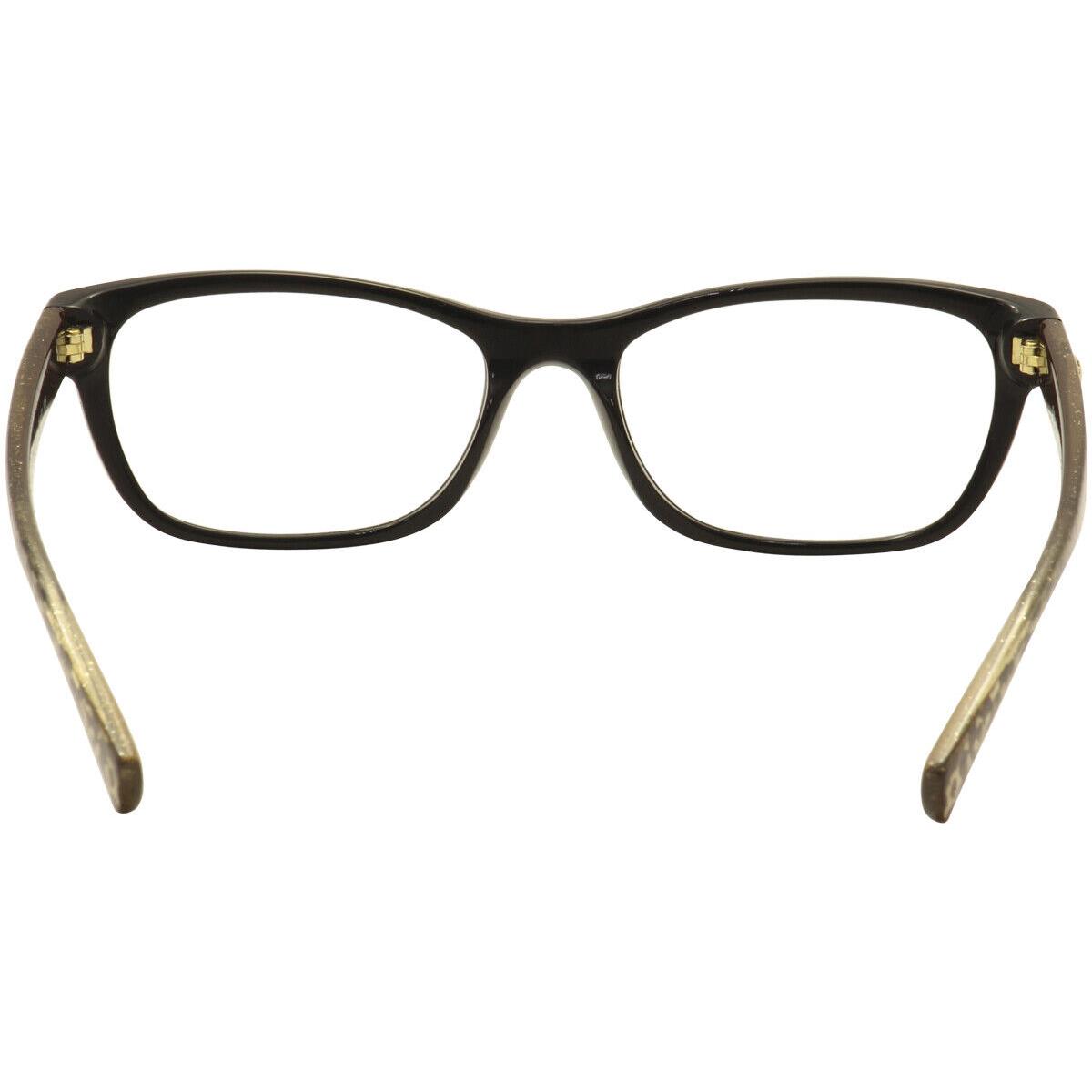 Coach Eyeglasses HC6082 HC/6082 5353 Black/wild Beast/gold Optical Frame 53mm
