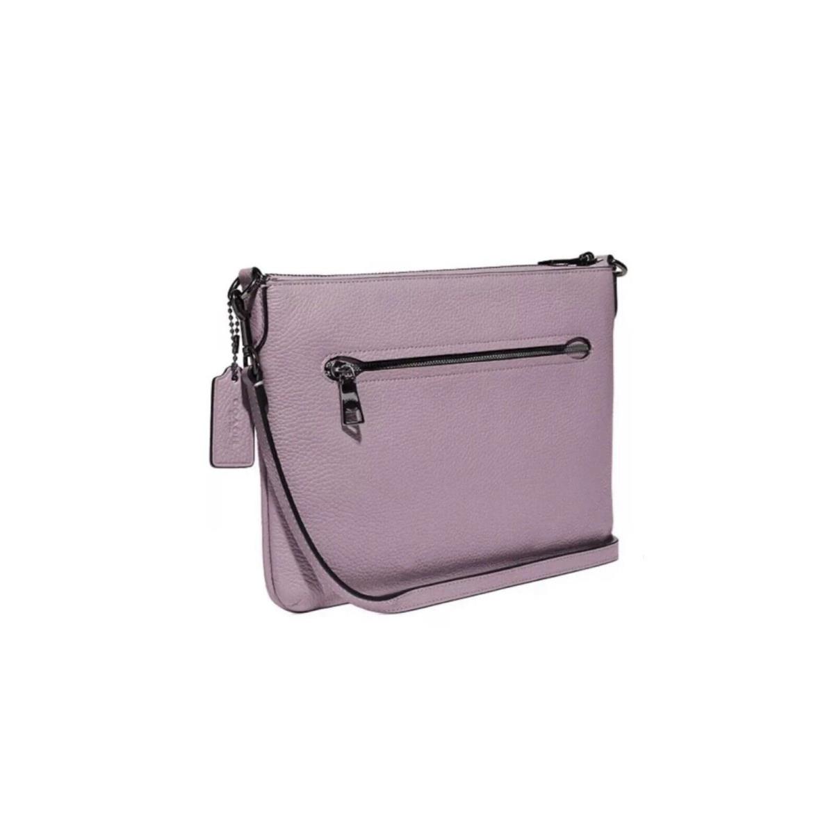 Coach Polly Pebble Leather Crossbody Purse Ice Purple