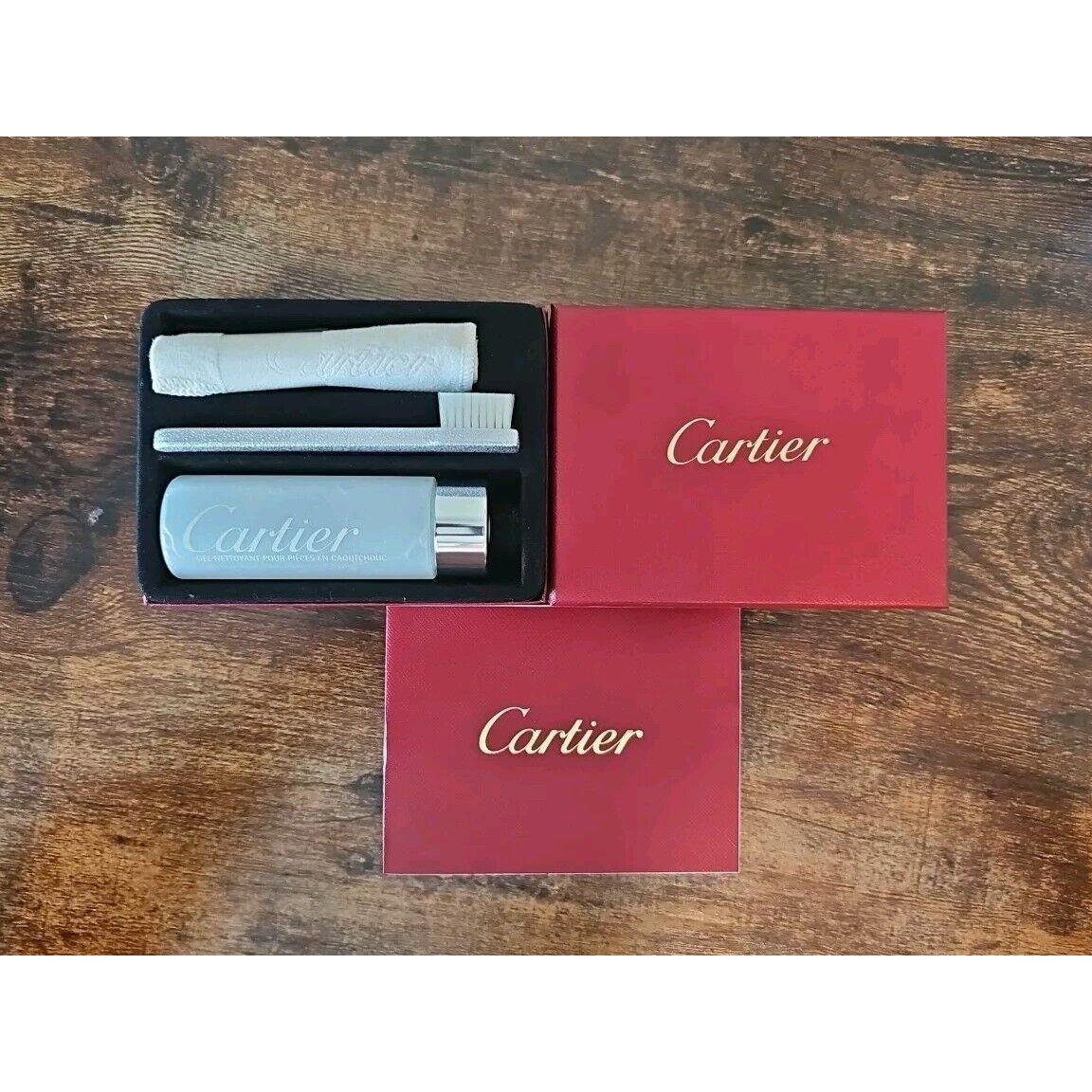 Cartier Rubber Watch Strap Oem Red Travel Cleaning Box