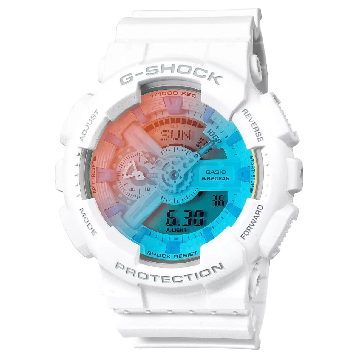 Casio G-shock Analog Digital 110 Series White Watch GA110TL-7A