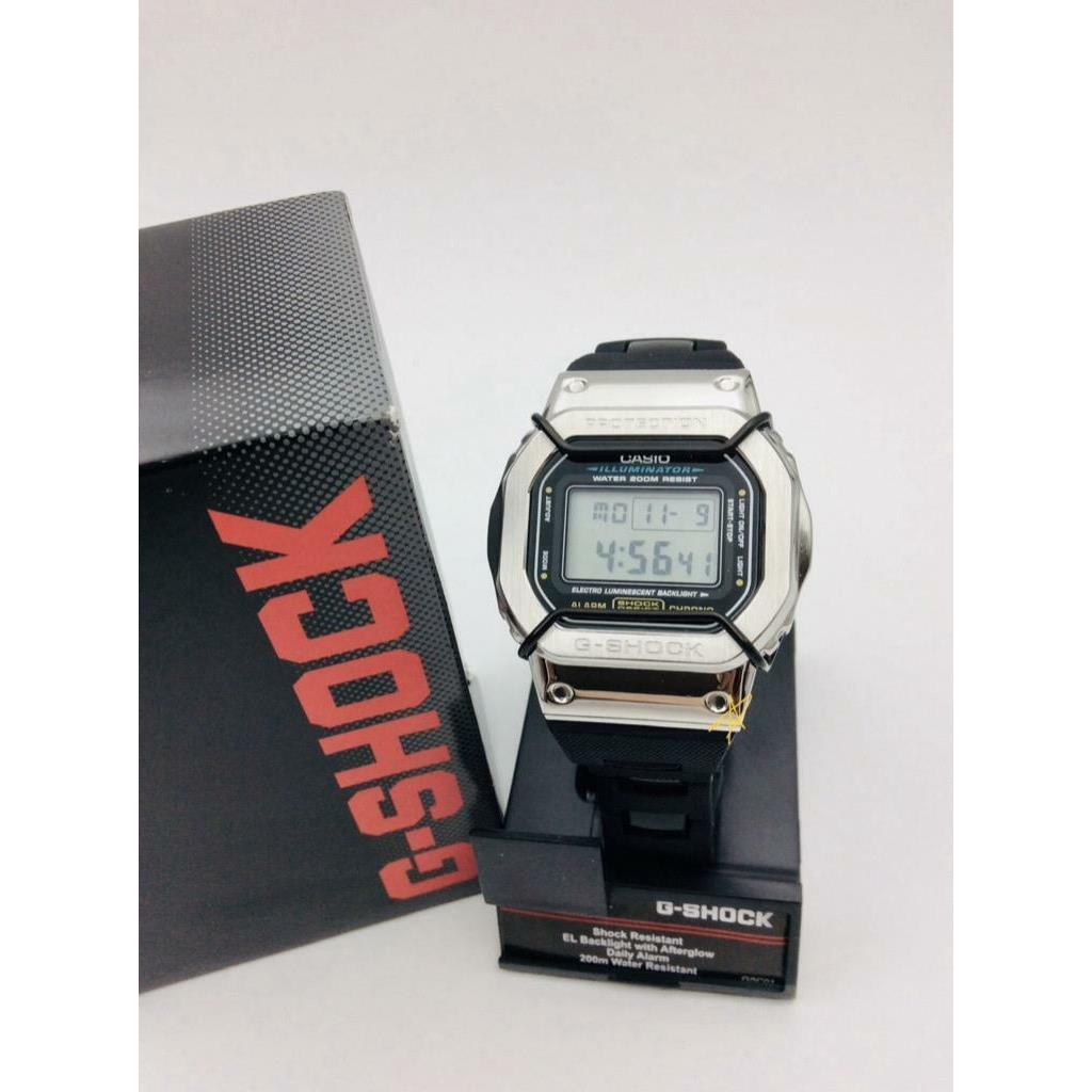 Casio G-shock DW-5600E Custom Metal/composite Silver Tone Stainless Steel