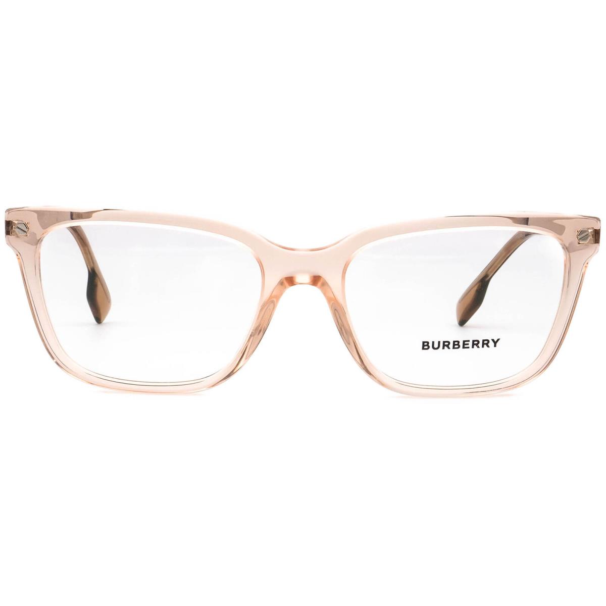 Burberry Eyeglasses B 2319 3865 Washed Peach/silver Square Frame Italy 52-17 140