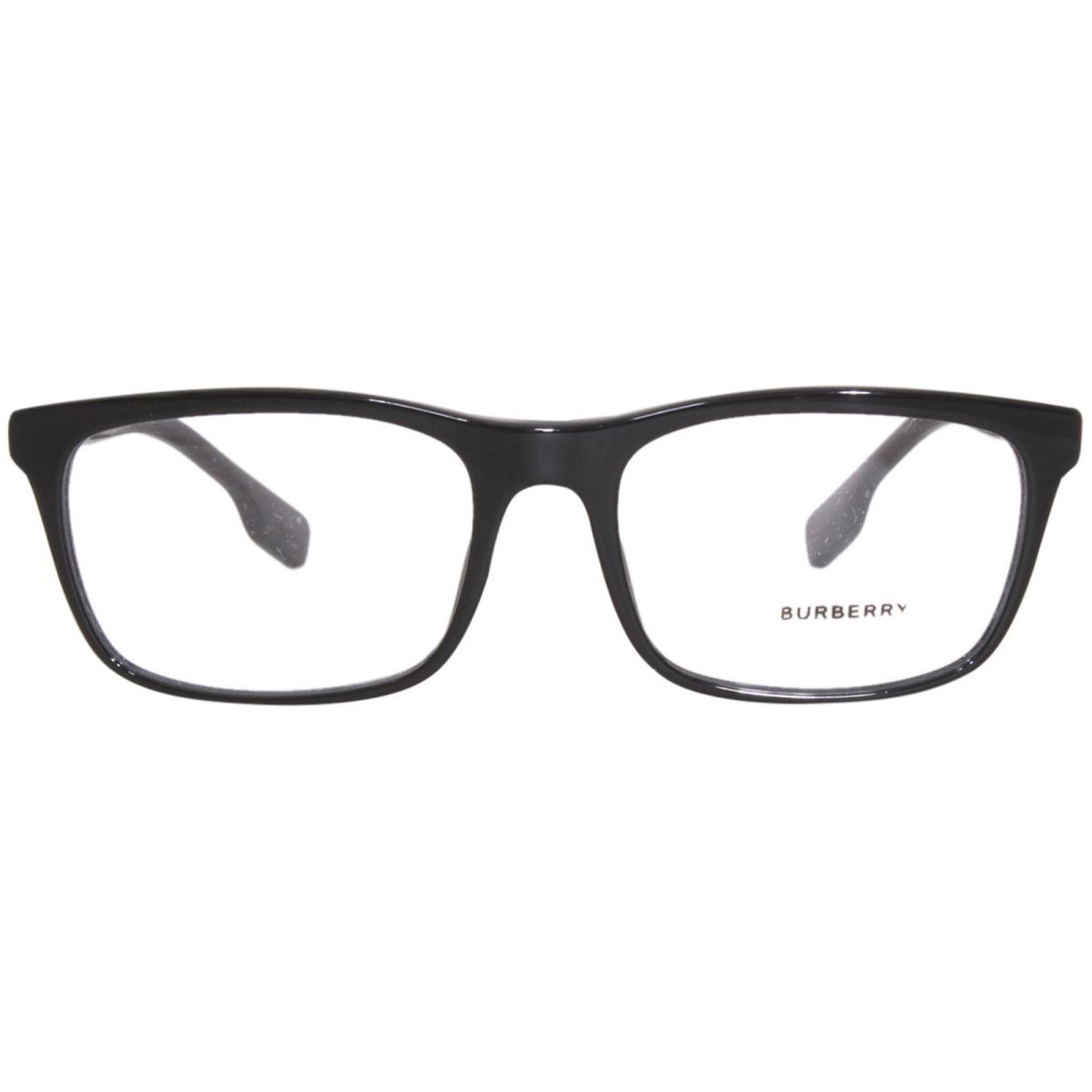 Burberry Elm BE2334F 3001 Eyeglasses Men`s Black Full Rim Rectangle Shape 57mm