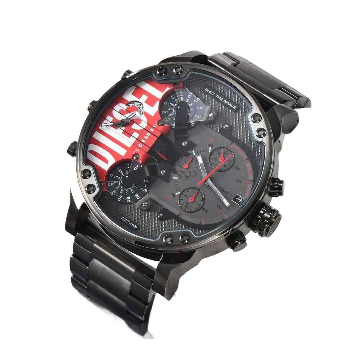 Diesel DZ7463 Mr Daddy 2.0 Chronograph Black Stainless Steel Watch 57mm