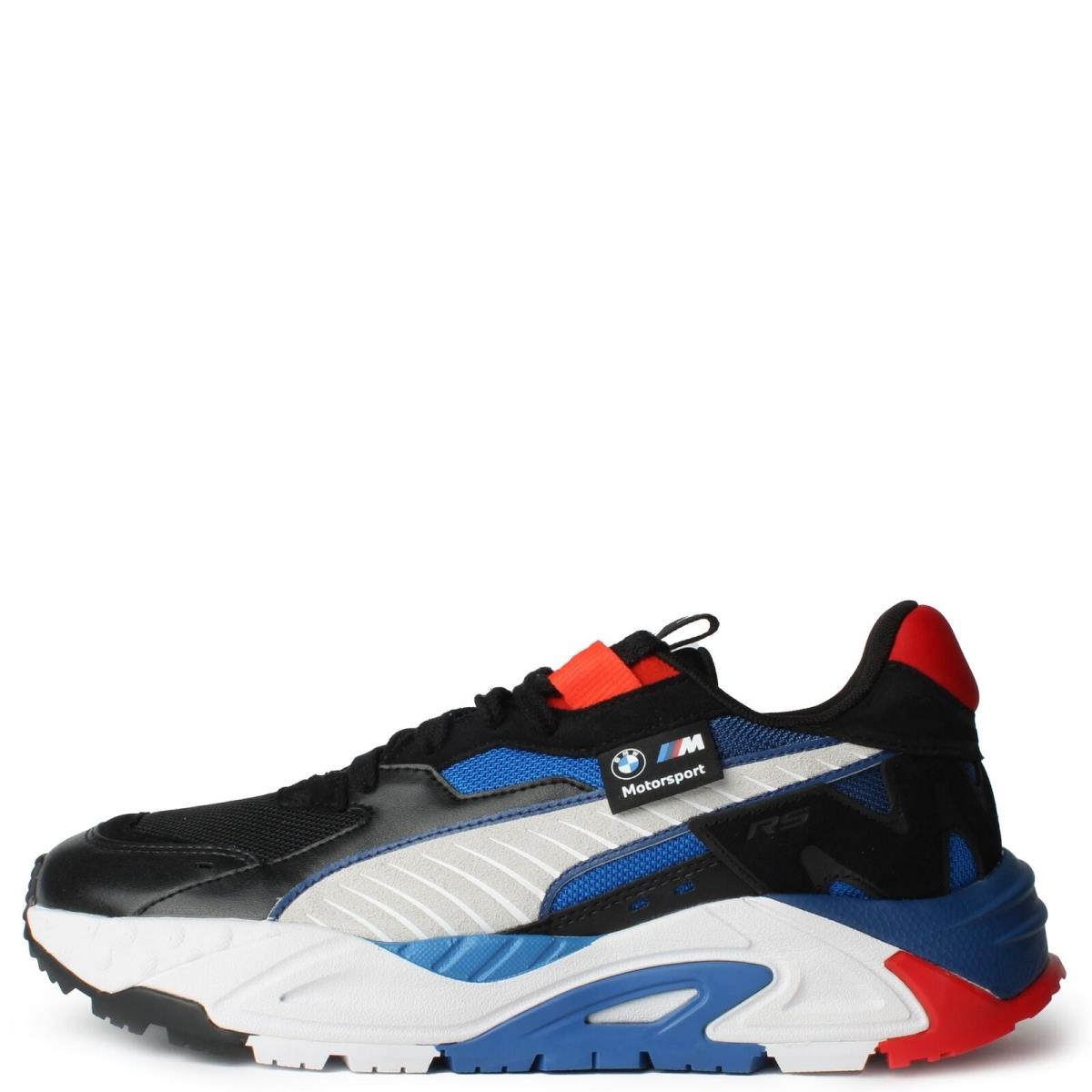 307946-01 Mens Puma Bmw Mms Rs-trck - Puma Black-Puma White-Cool Cobalt