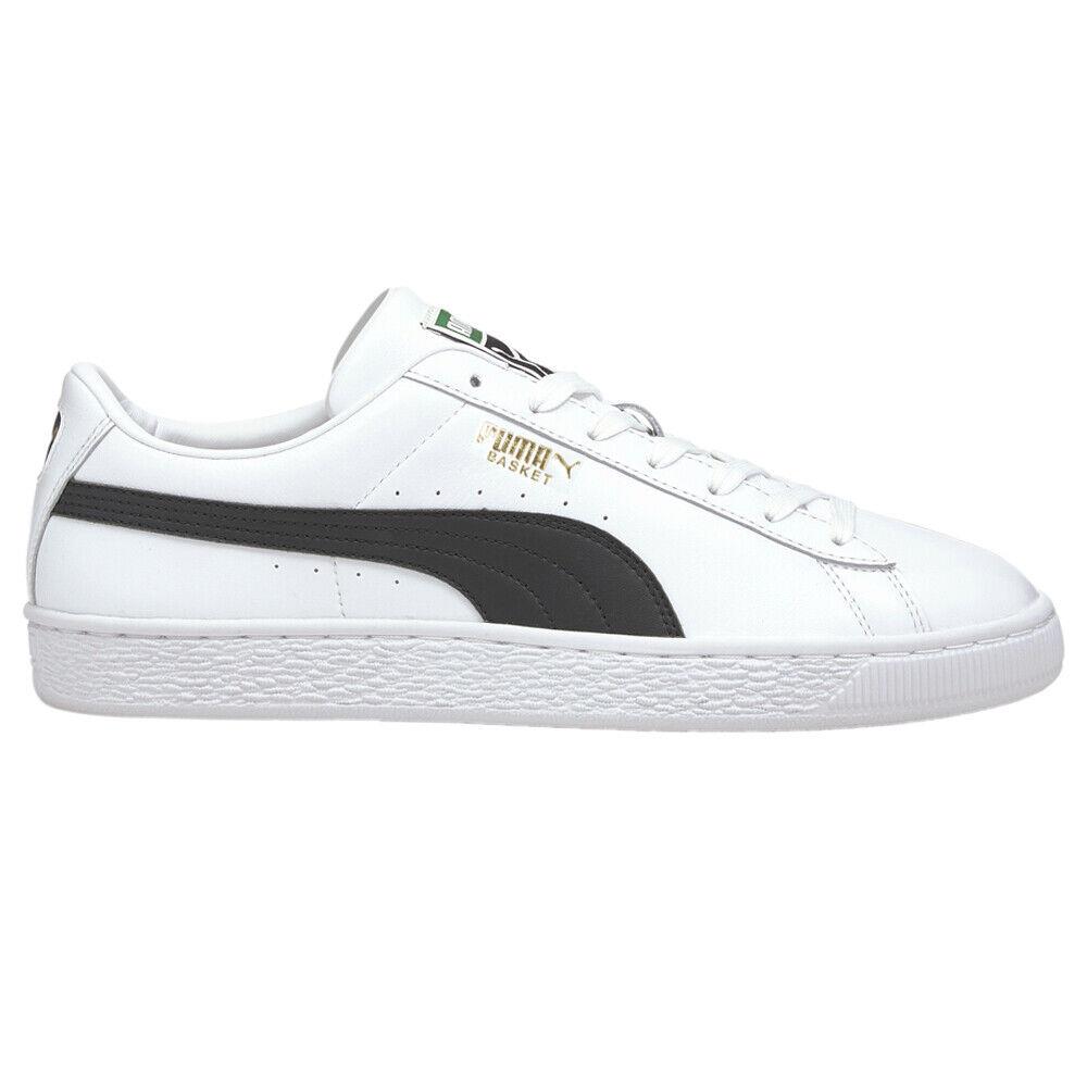 Puma Basket Classic Xxi Lace Up Mens White Sneakers Casual Shoes 37492302 - White