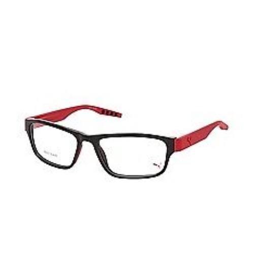 Puma PU0273O-002-57 Black Red Eyeglasses