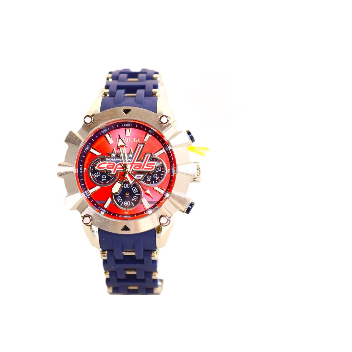 Invicta Sea Spider Men 42mm Stainless Steel Steel Red+dark Blue Dial VD54 Quartz