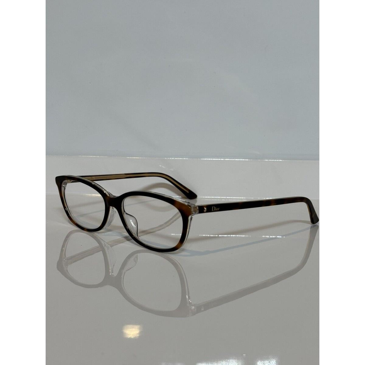 Dior Montaigne 29F U61 Crystal Tortoise Woman Eyeglasses 53mm