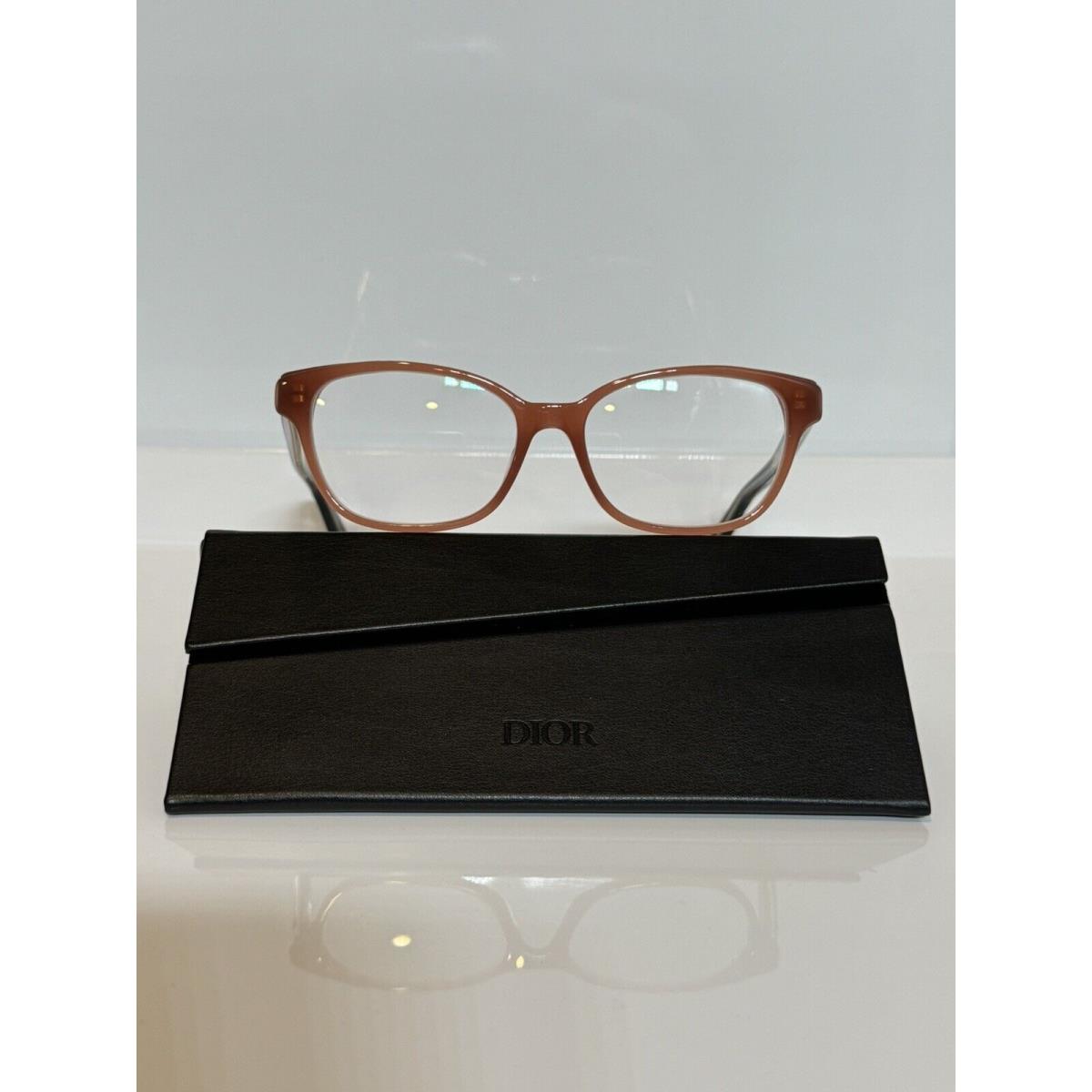 Dior CD Montaigne 3F Sgn Brick Frame w. Black Temples Eyeglasses 52mm