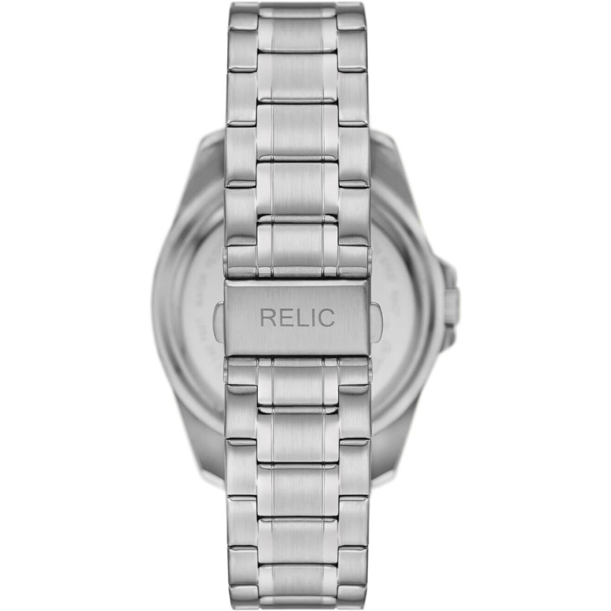 Relic by Fossil Men`s Dustin Silver-tone Watch Model ZR12669