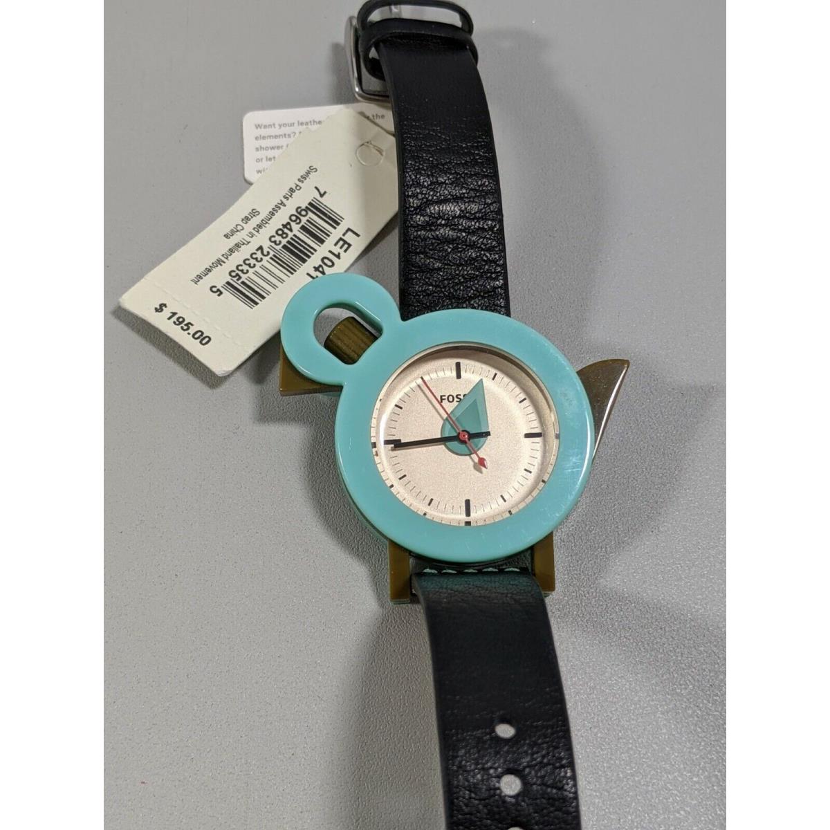 Fossil Women`s LE1041 Limited Edition Vintage Aviary Black Leather Watch Rare