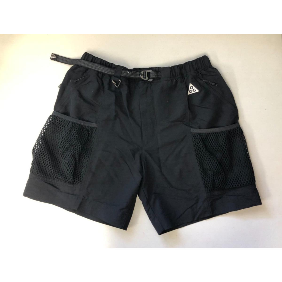 Men`s Nike Acg Shorts Black White DV9405-010 Size Medium