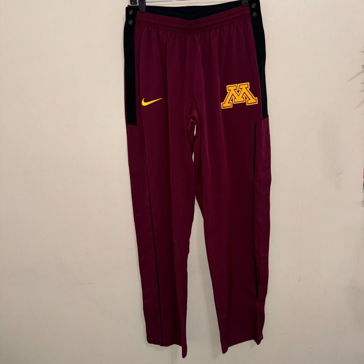 Nike Minnesota Golden Gophers Team Issue Dri-fit Warm-up Pants Men M AT7575-669