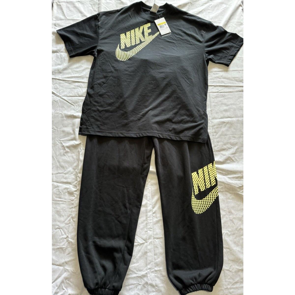 Nike Fleece Sweatpants/nike Sportswear Graphic Women Lifestyle T-shirt Black