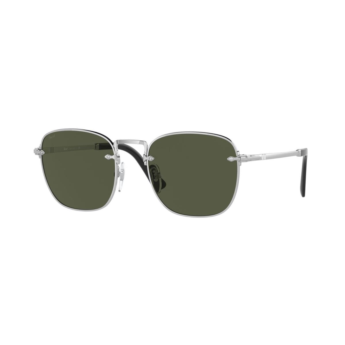 Persol PO2490S 518_31 Square Silver Green 54 mm Men`s Sunglasses