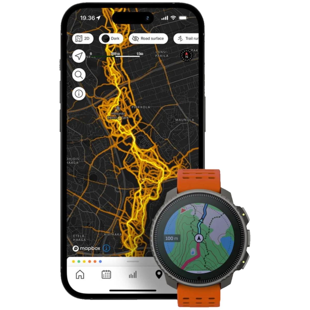 Suunto Vertical Adventure Gps Solar Steel Watch Canyon Offline Map