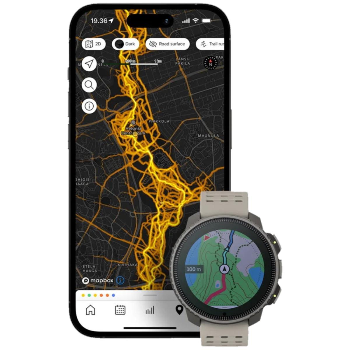 Suunto Vertical Adventure Gps Solar Steel Watch Sand Offline Map