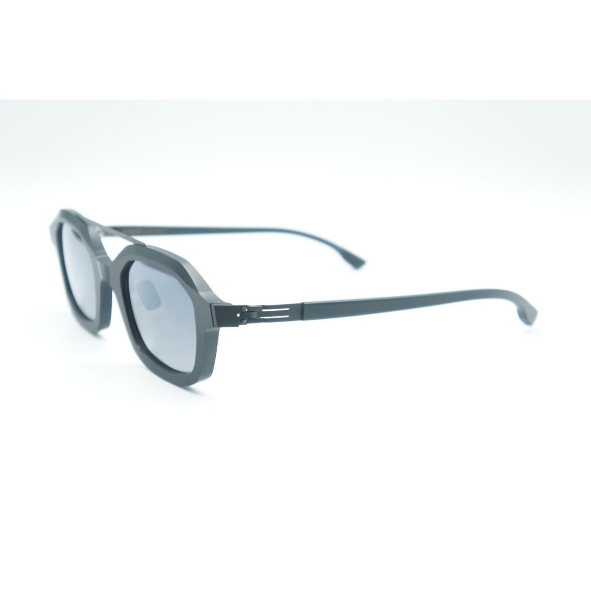 IC Berlin Graham Ecoblack Rough Black Sunglasses Frames 49-25