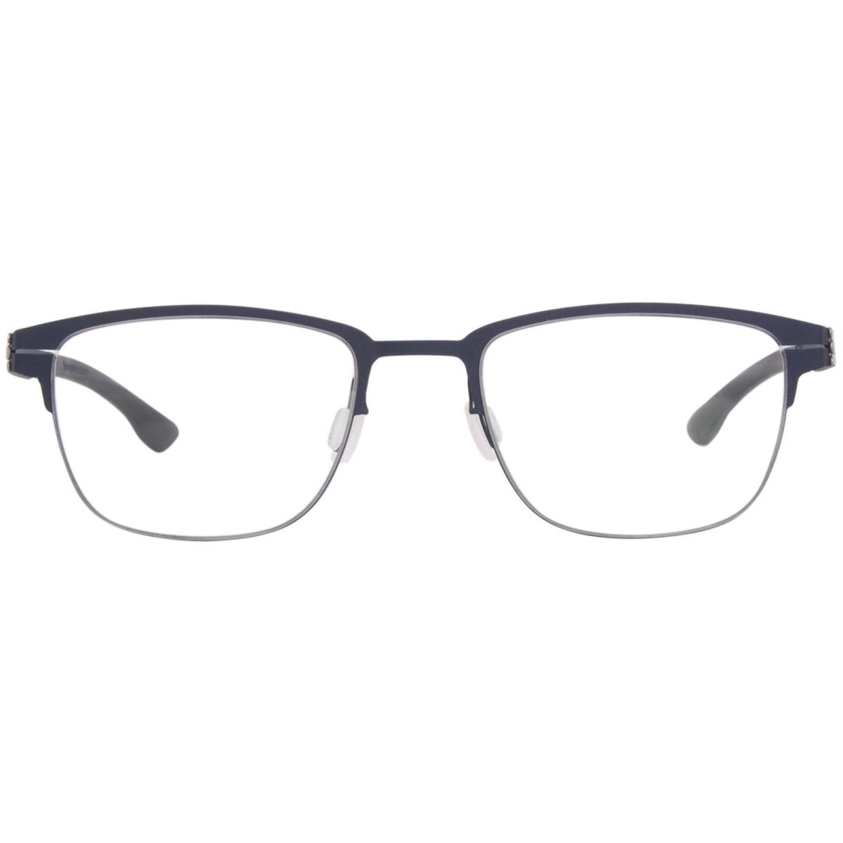 Ic Berlin The Lone Wolf Titanium Eyeglasses Men`s Marine Blue Full Rim 51mm