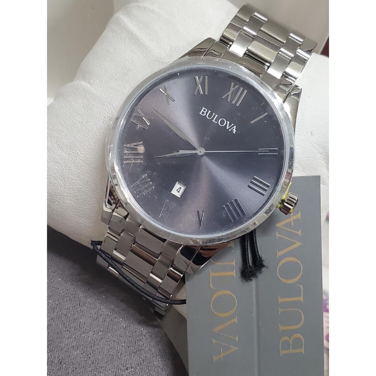 Bulova 96B261 40mm Stainless Steel Case and Strap Men`s Wristwatch