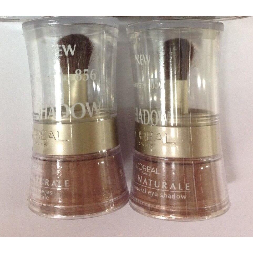 2 X L`oreal Bare Naturale Eye Shadow Bare Chestnut 856 New