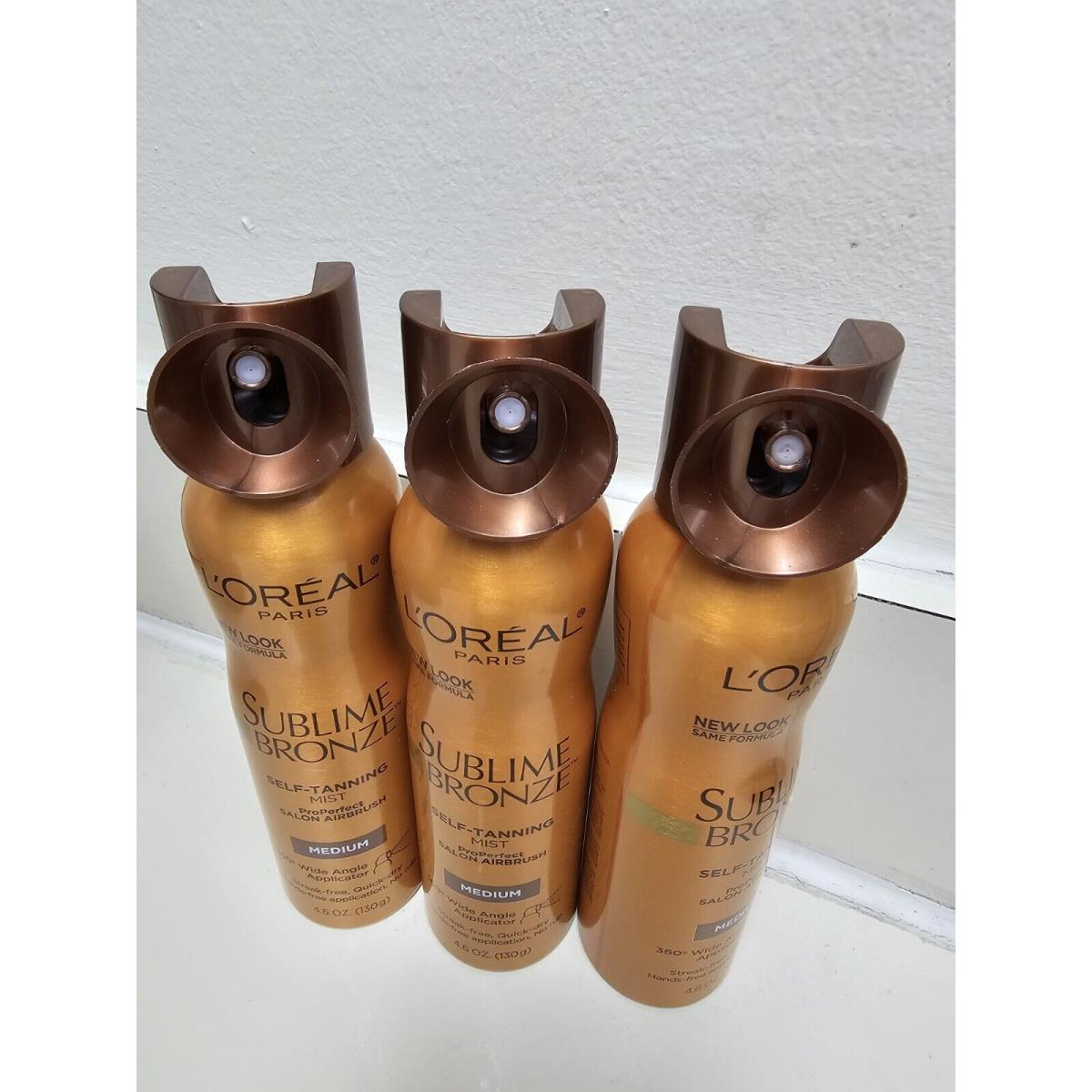 L`oreal Paris Skincare Sublime Bronze Self Tanning Mist Medium Spray 4.6 oz