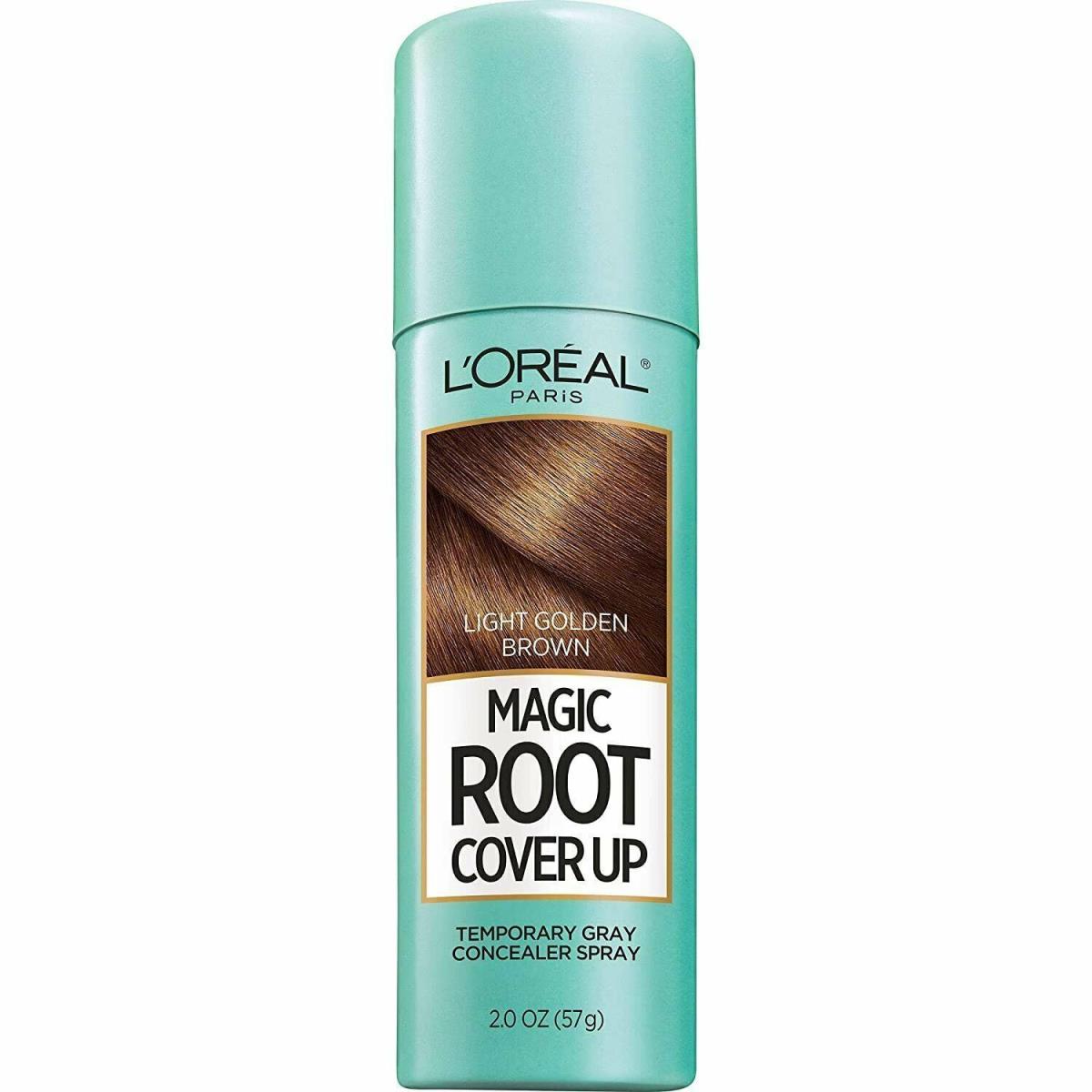 Loreal Instant Root Cover Up Concealer Spray Light Golden Brown 2 oz Pack of 3