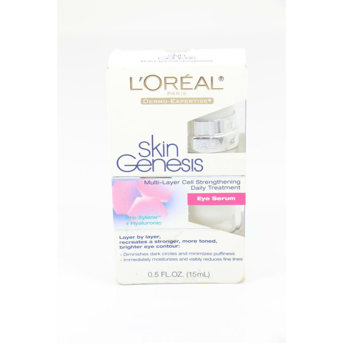 L`oreal Skingenesis Dermo Expertise Multilayer Strengthening Eye Serum .5 oz U8A