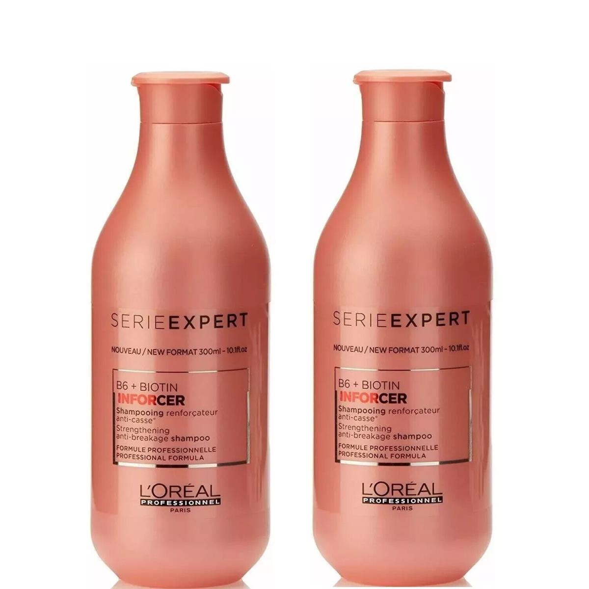 L`oreal Serie Expert Inforcer Shampoo 10.1 oz Pack of 2